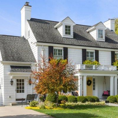 Cincinnati home addition and renovation Colonial Revival exterior Wilcox Architecture